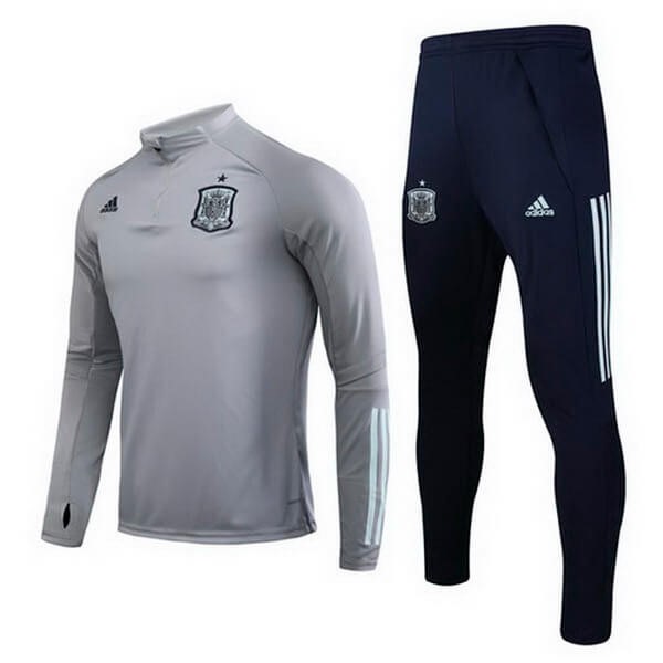 Survetement Football Espagne 2020 Gris Noir